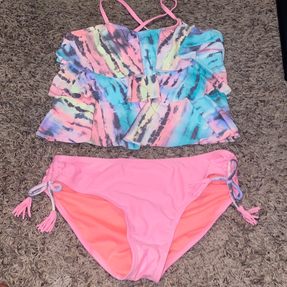 Angel Beach Girls Size 16 Swim Set